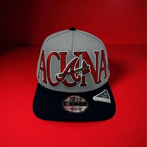 Atlanta Braves Ronald Acuña Jr New Era Hat 9FIFTY Snapback MLB Baseball Cap